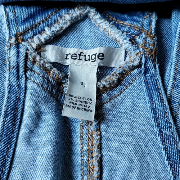 Refuge Distressed Long Overalls Size S - Picture 13 of 14